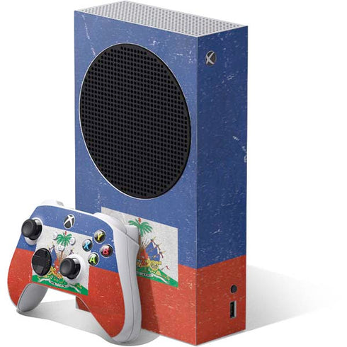 Haitian Flag Distressed Xbox Series S Skins